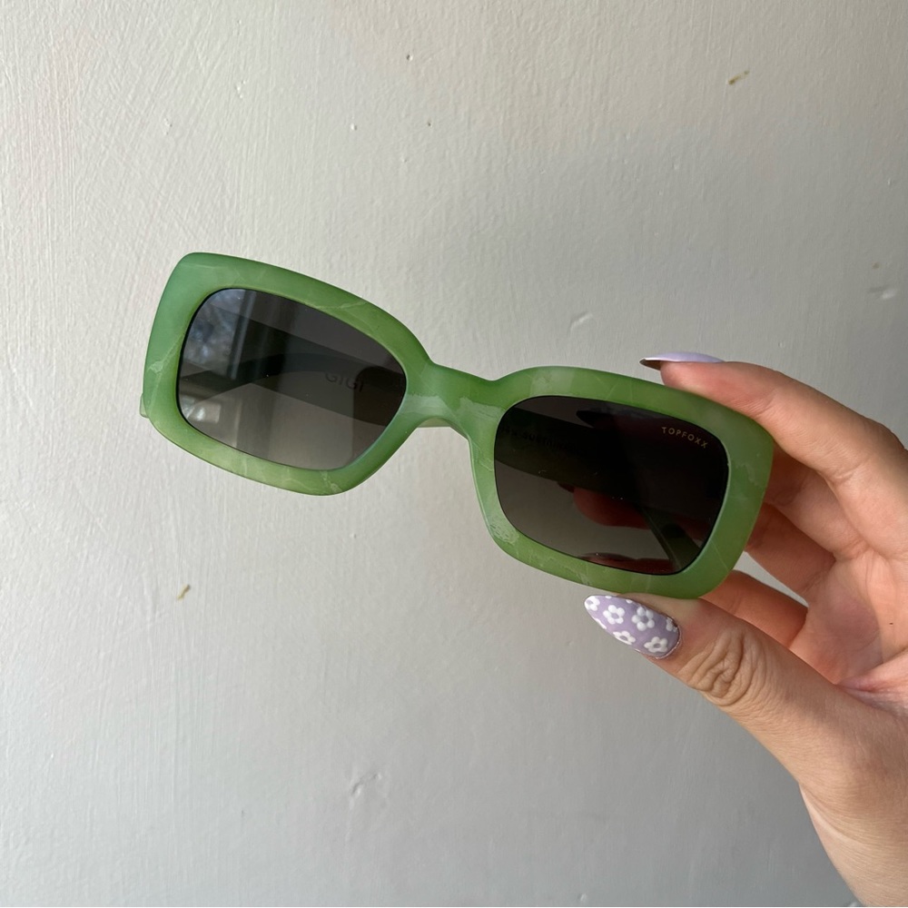 TopFoxx Gigi Green Matcha Sunglasses